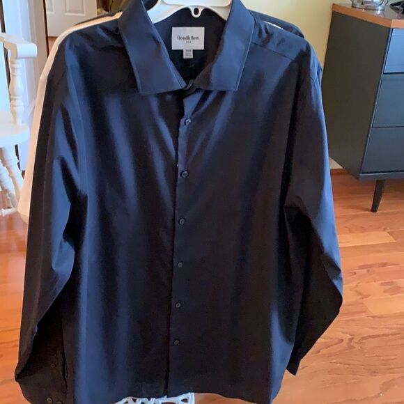 2XL Big & Tall black button up - Picture 1 of 4